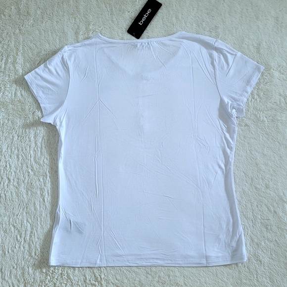 bebe White Top with Zipper Detail - NWT - Picture 2 of 14